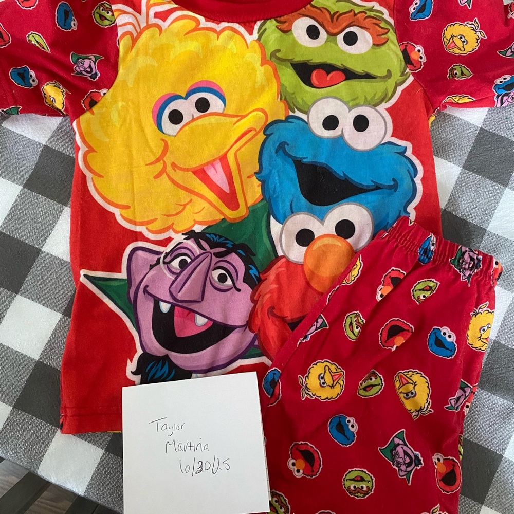 Vintage Sesame Street Pajama Set